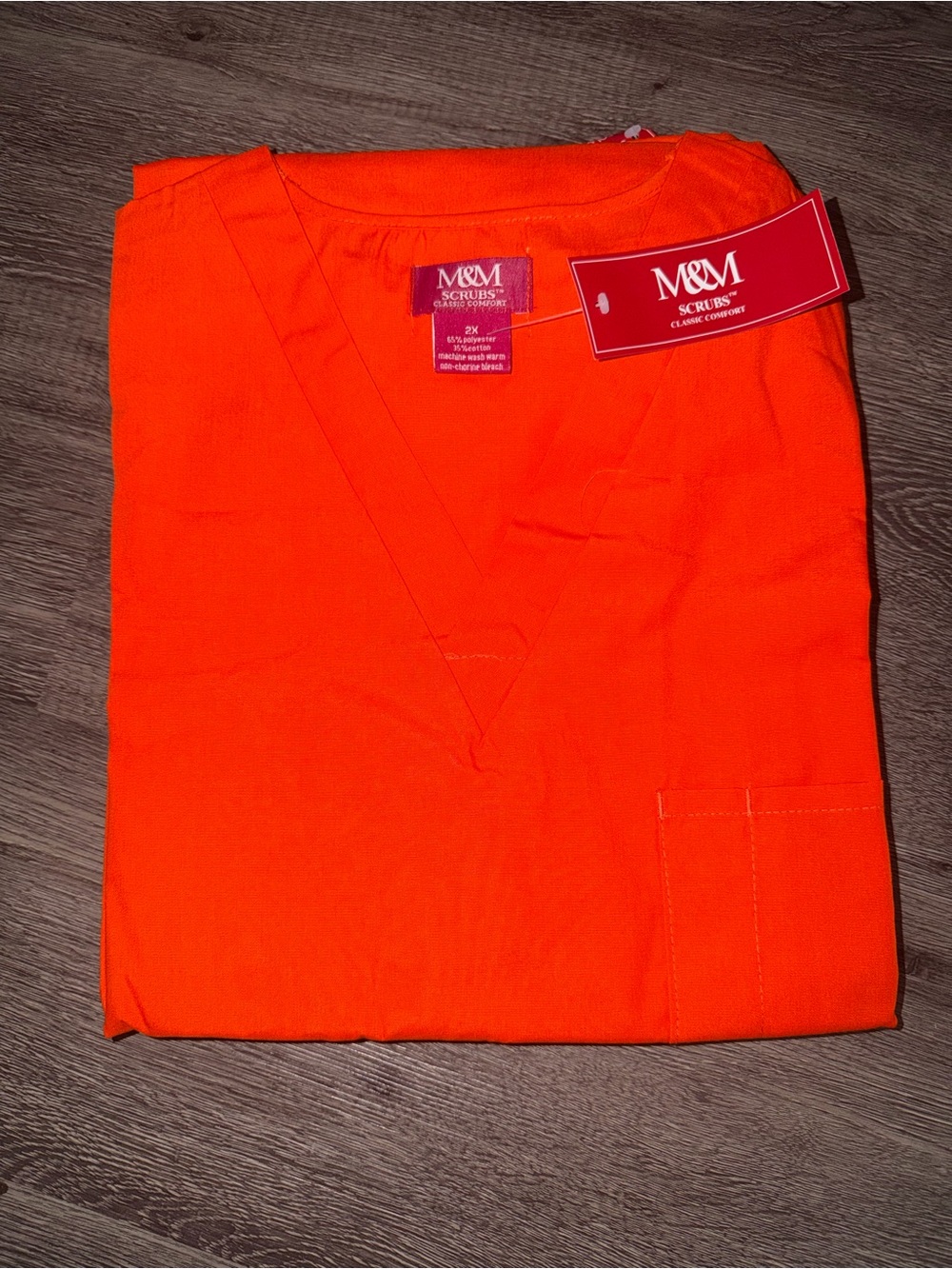 Smart Scrubs Men's V-Neck Sweater – Neon Orange